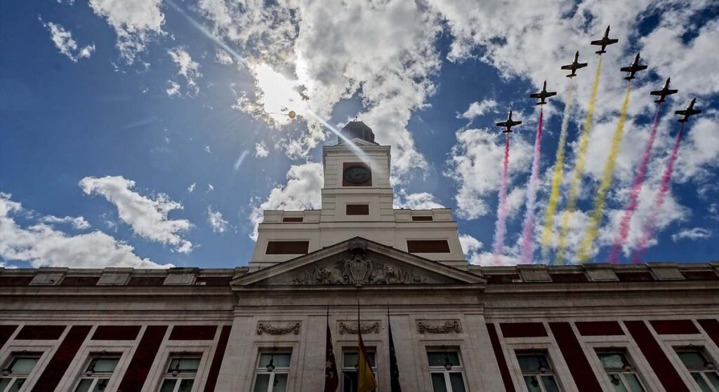 ¡Espectacular ensayo! Los aviones del Ejército del Aire en Madrid
